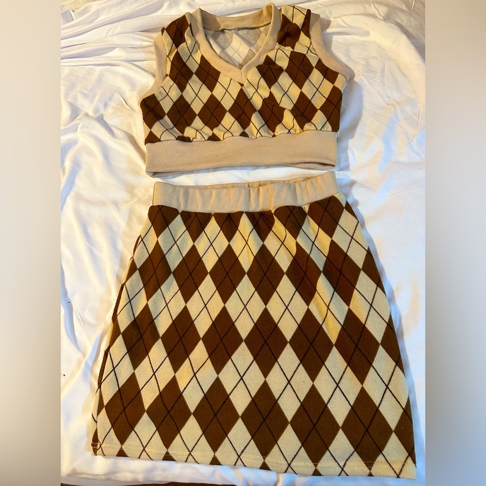 Top and skirt set